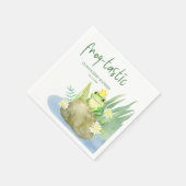 Green Frog-tastic Baby shower Servet (Hoek)