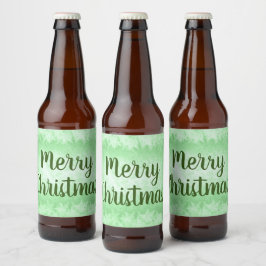 Green frost Merry Kerstmis Bier Etiket