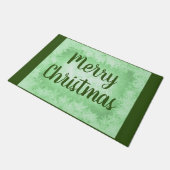 Green frost Merry Kerstmis Deurmat (Schuin)