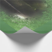 Green Frosty S'mores Snowman Cadeaupapier (Hoek)