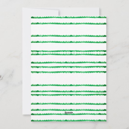 Green Fun Modern Feestelijk lijst Kerstfoto Feestdagenkaart (Achterkant)