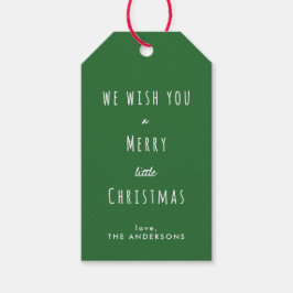 Green Fun Wish You Merry Little Christmas Foto Cadeaulabel