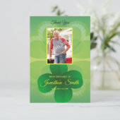 Green Funeral Bedankt Card Kaart (Staand voorkant)