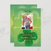 Green Funeral Bedankt Card Kaart (Voorkant / Achterkant)
