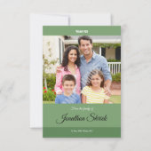 Green Funeral Bedankt Card Kaart (Voorkant)