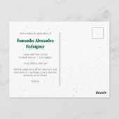 Green Funky Class Year Afstuderen Briefkaart (Achterkant)