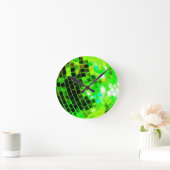Green Funky Disco Ball Ronde Klok (Huis)