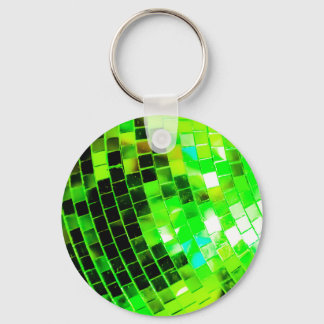 Green Funky Disco Ball Sleutelhanger