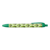 Green Funny Cartoon Broccoli Zwarte Inkt Pen (Bovenkant)