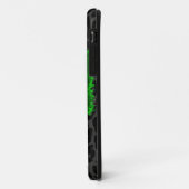 Green Funny Mustache en Leopard Print Case-Mate iPhone Case (Achterkant/links)