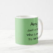 Green Funny Writer's Quote Author Writer Gift Koffiemok (Voorkant rechts)