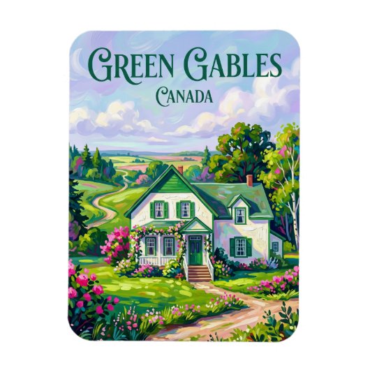 Green Gables Erfgoedlocatie Canada Magneet (Verticaal)