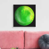 Green Galaxy Orb – Emerald Canvas Afdrukken (Insitu (Woonkamer))