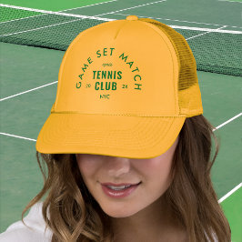Green Game Set Match Après Tennis Club Yellow Trucker Pet