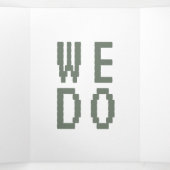 Green Gamer Formele minimale weddenschap die we do Drieluik Kaart (Binnenkant midden)