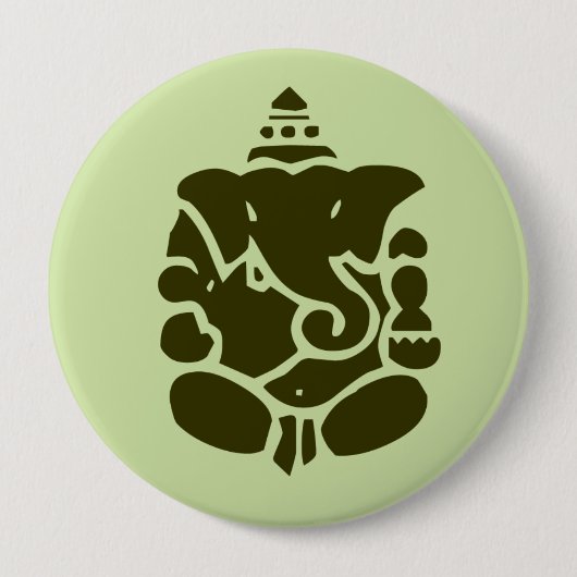 Green Ganesh Button (Voorkant)