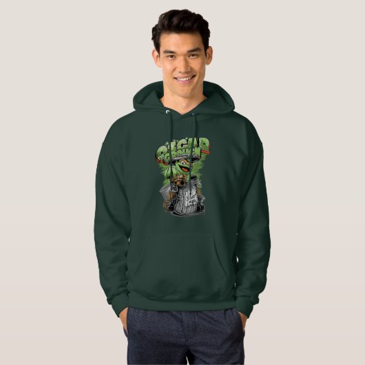 Green Garbage Monster Hoodie (Voorkant volledig)