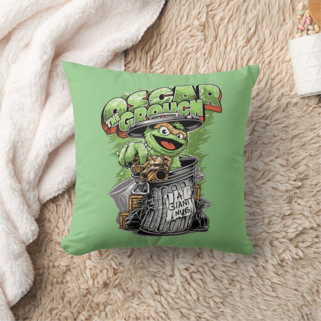 Green Garbage Monster Kussen (Deken)