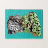 Green Garbage Monster  Legpuzzel (Horizontaal)