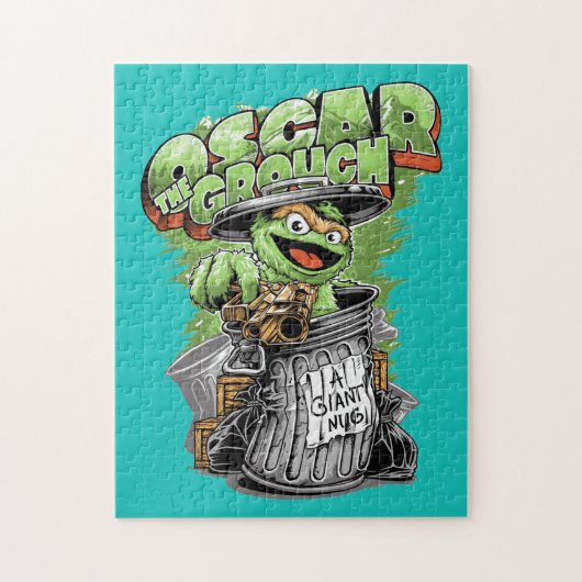 Green Garbage Monster  Legpuzzel (Verticaal)