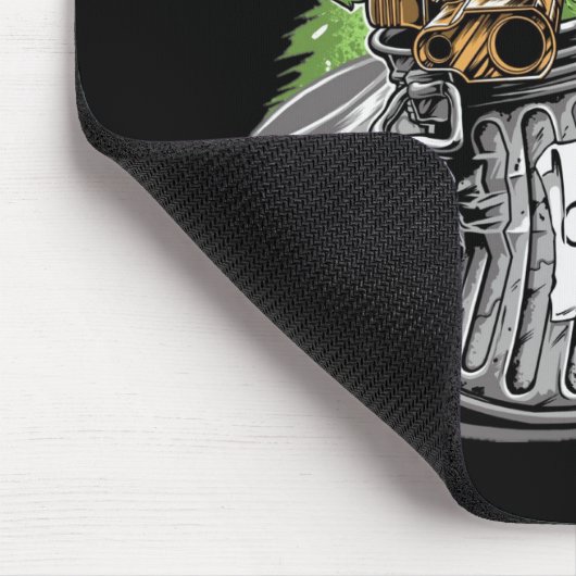 Green Garbage Monster Muismat (Hoek)