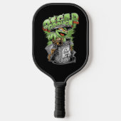 Green Garbage Monster Pickleball Paddle (Achterkant)