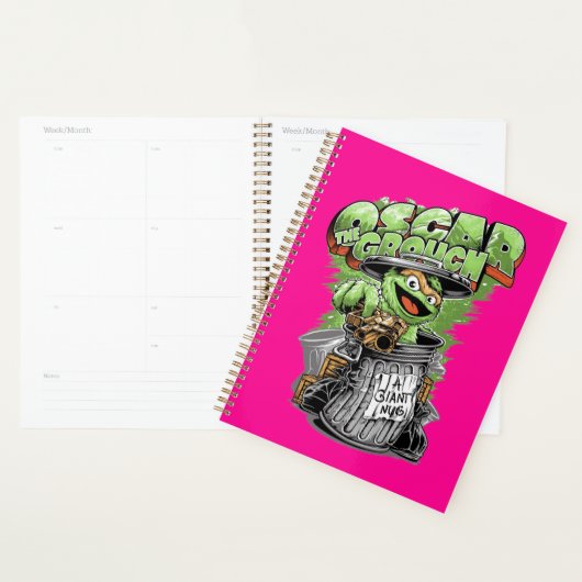 Green Garbage Monster Planner (Display)