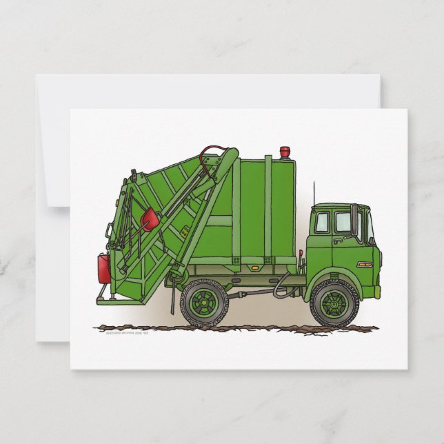Green Garbage Truck (Voorkant)
