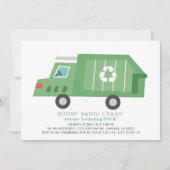 Green Garbage Truck Recyclen Boy Birthday Kaart (Voorkant)