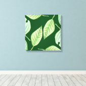 Green Garden Botanical Canvas Afdruk (Insitu (Houten vloer))