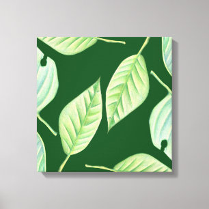 Green Garden Botanical Canvas Afdruk