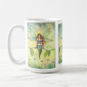 Green Garden Fairy beroemd gemaakt door Molly Harr Koffiemok (Links)