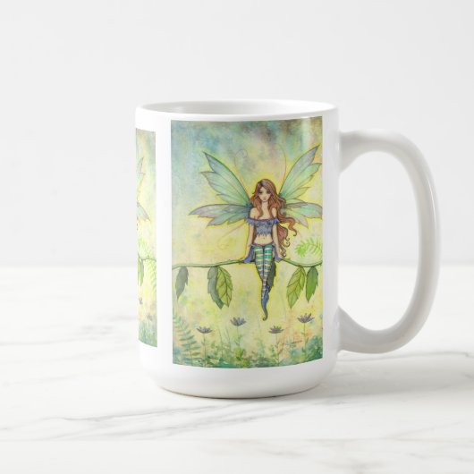 Green Garden Fairy beroemd gemaakt door Molly Harr Koffiemok (Rechts)
