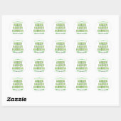 Green Garden Goddess Gezegde Ronde Sticker (Vel)