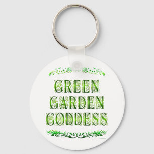 Green Garden Goddess Gezegde Sleutelhanger