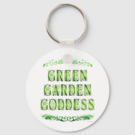 Green Garden Goddess Gezegde Sleutelhanger (Voorkant)