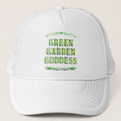 Green Garden Goddess Gezegde Trucker Pet (Voorkant)
