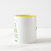 Green Garden Goddess Gezegde Tweekleurige Koffiemok (Center)