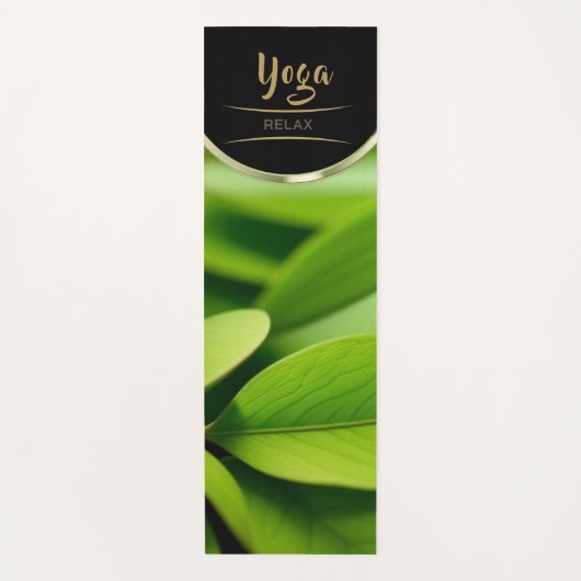 Green Garden Leaf - Yoga Mat (Voorkant)