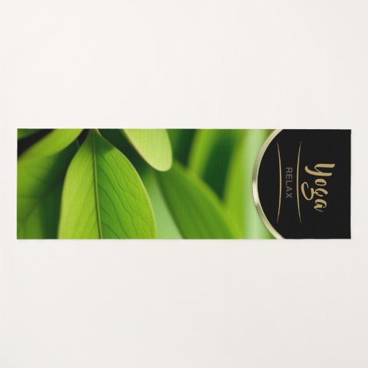 Green Garden Leaf - Yoga Mat (Voorkant (horizontaal))