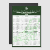 Green Garden Maintenance Magnetic 2026 Calendar (Voorkant / Achterkant)