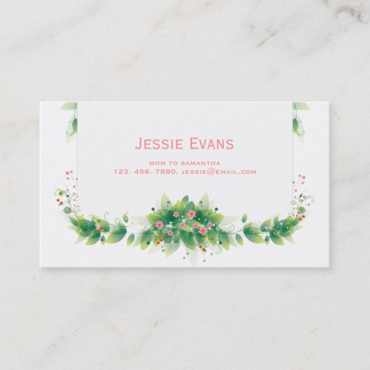 Green Garden Mama Bellen Kaart (Voorkant)