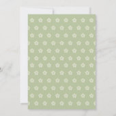 Green Garden Wedding Ceremony Minimalistisch Scrip Kaart (Achterkant)