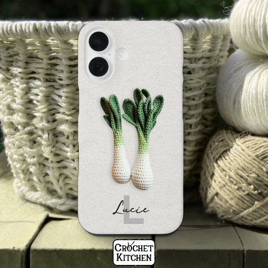 Green Gardener Minimalist Haakprei Naam Case-Mate iPhone Case