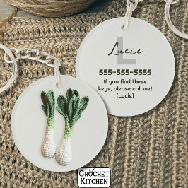 Green Gardener Minimalist Haakprei Naam Sleutelhanger