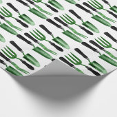 Green Gardening Tools Cadeaupapier (Hoek)