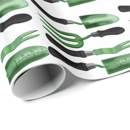 Green Gardening Tools Cadeaupapier (Rol Hoek)