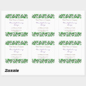 Green Garland Editable Rustic Soap Editable Vierkante Sticker (Vel)