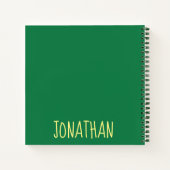 Green Gator Alligator Crocodile Reptile Notitieboek (Achterkant)