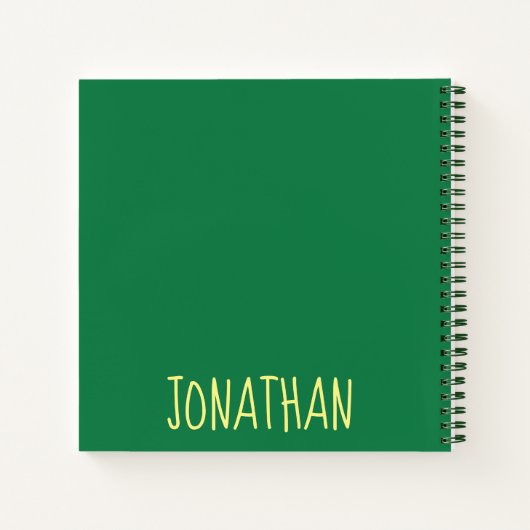 Green Gator Alligator Crocodile Reptile Notitieboek (Achterkant)